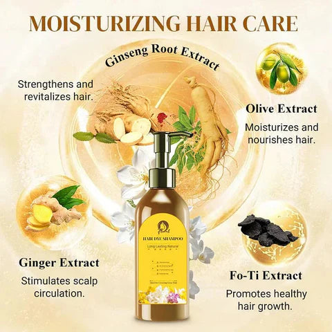 Natural Hair Dye Shampoo 100ML (Pack of 2)