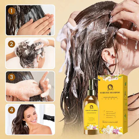Natural Hair Dye Shampoo 100ML (Pack of 2)